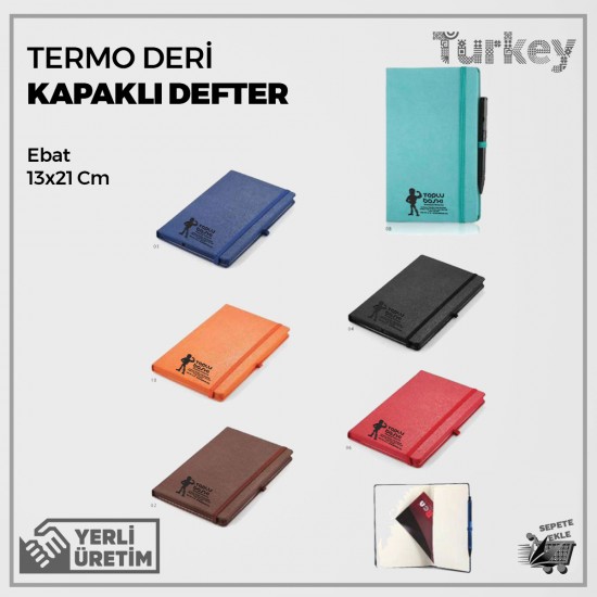 Termo Deri Kapaklı Defter